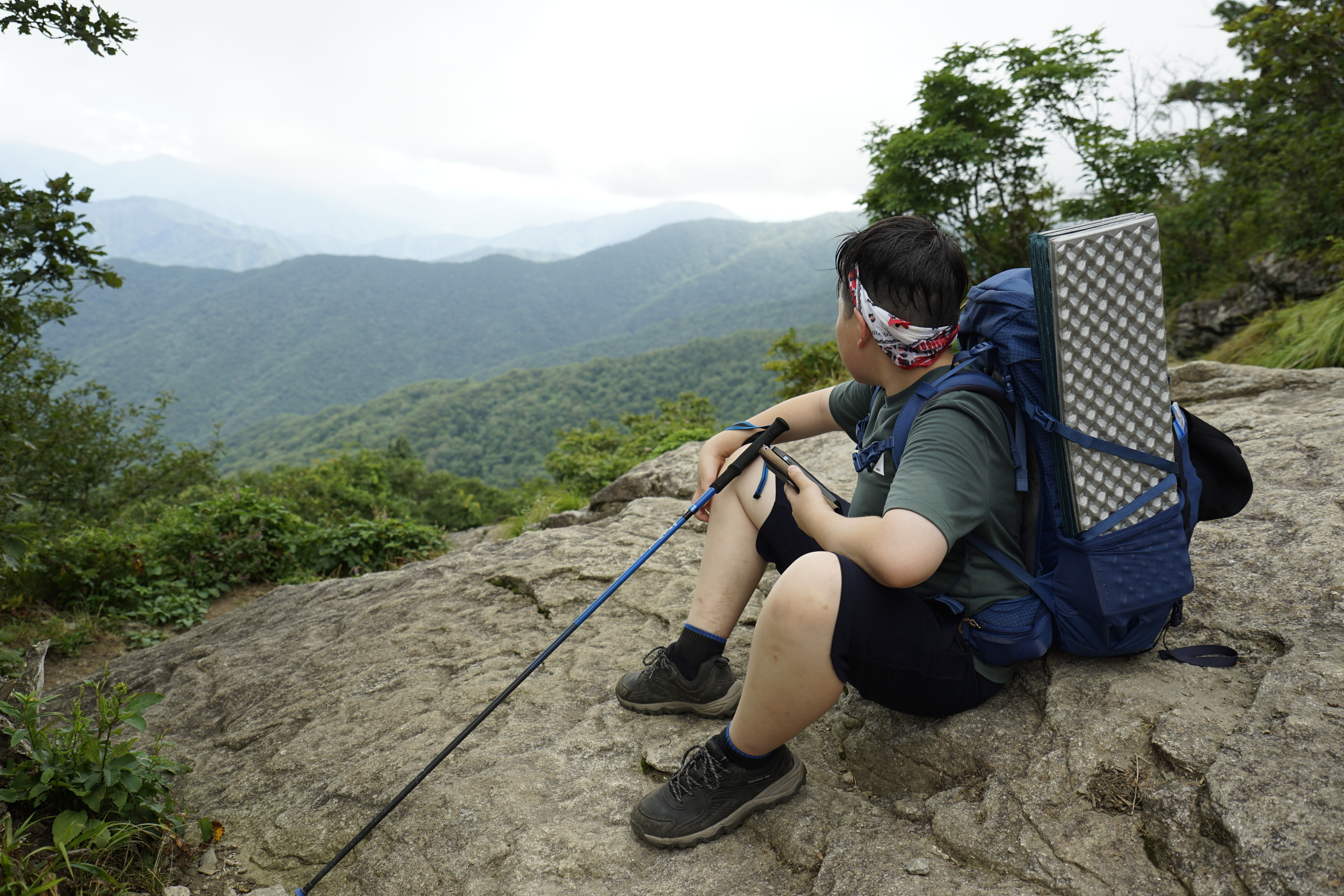 Group hiking Korea